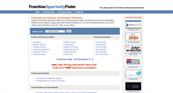 Desktop Screenshot of franchiseopportunityfinder.com